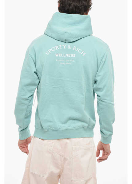 Bluze de trening SPORTY & RICH Solid Color Unisex Hoodie Green Barbati (BM 19305329) 3