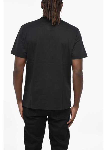 Tricouri Off-White Crew Neck Off Stamp Cotton T-Shirt Black Barbati (BM 19305332) 2