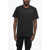 Off-White Crew Neck Off Stamp Cotton T-Shirt Black