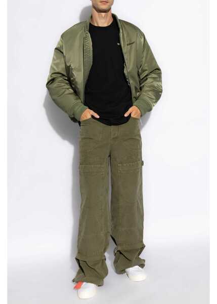 Tricouri Off-White Cotton Cloud Arrow T-Shirt With Embroidery And Print Black Barbati (BM 19305350) 2