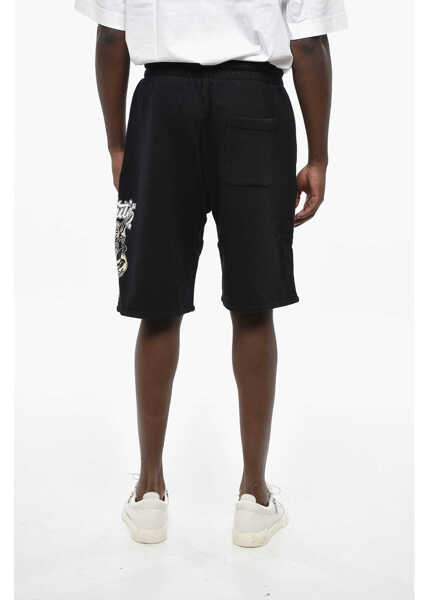 Pantaloni scurti Off-White Jersey Dragon Skate Shorts With Print Black Barbati (BM 19305368) 2