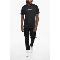 Imbracaminte Off-White pentru Barbati pagina 2 - Tricouri Off-White Crew Neck Dragon Bee T-Shirt With Flocked Print Black Barbati (BM 19305377) - B-mall.ro