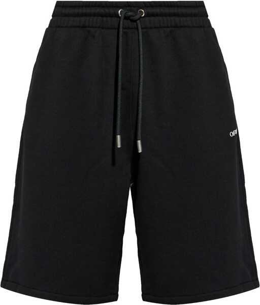Pantaloni scurti Off-White Jersey Windy Arrow Shorts With Print Black Barbati (BM 19305401) 1