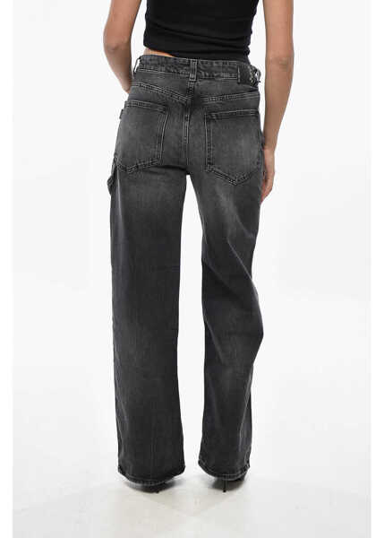 Blugi drepti HAIKURE Low Waist Wide Leg Winona Jeans 26Cm Black Femei (BM 19305545) 2