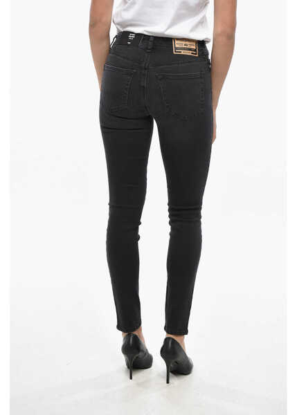 Blugi skinny Diesel Super Skinny Fit Slandy Denims With Belt Loops 12Cm Black Femei (BM 19305551) 2
