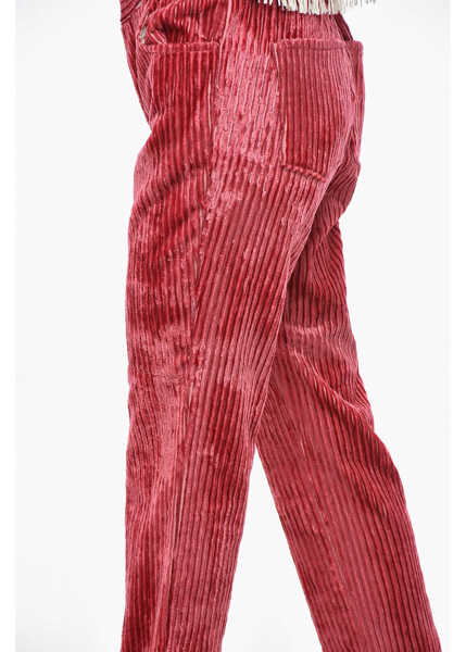 Pantaloni casual Isabel Marant Corduroy Dolann 5-Pocketed Pants Pink Femei (BM 19305557) 2