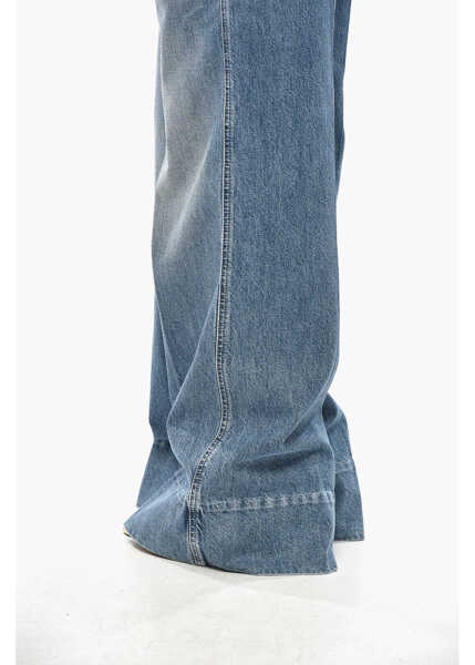 Blugi drepti Bottega Veneta Mid Washed Super Wide Leg Denims 30Cm Light Blue Femei (BM 19305584) 3