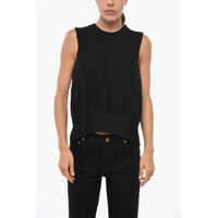 Bluze Viscose Blend Top With Back Split Femei