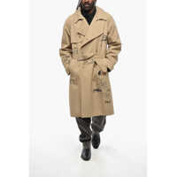 Trenciuri pentru Barbati - Trenciuri 1989 STUDIO Embroidered Double-Breasted Trench With Belt Beige Barbati (BM 19305605) - B-mall.ro