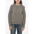 Bottega Veneta Crew Neck Wool Blend Pullover Brown