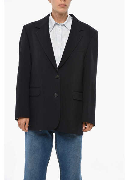 Sacouri Golden Goose Oversized Maia Blazer With Flap Pockets Blue Femei (BM 19305614) 1