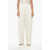 Bottega Veneta Double-Pleated Cotton Pants With Hidden Closure White