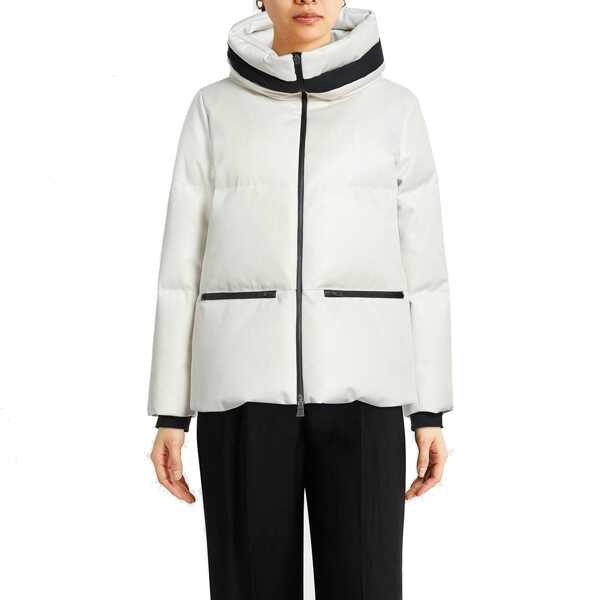 Jachete Herno HERNO LAMINAR CAPE IN PRO HYBRID Jacket White Femei (BM 19305741) 2
