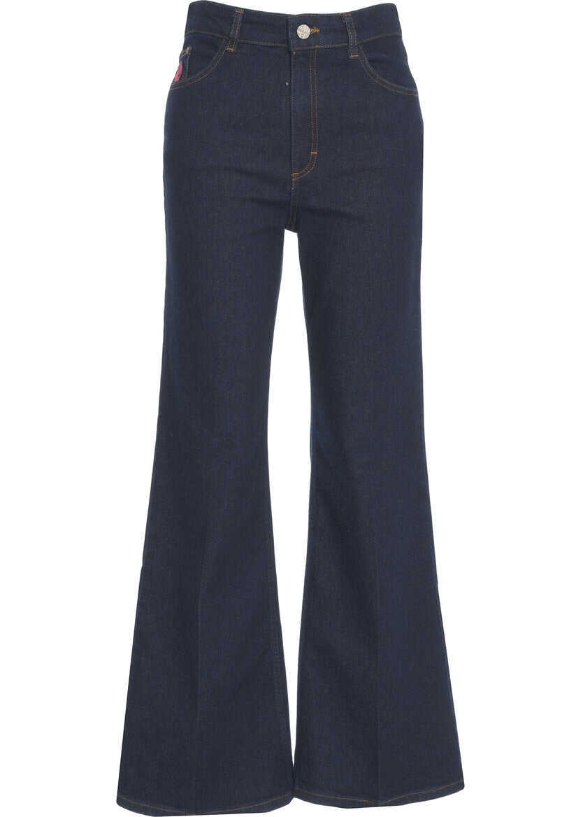 Blugi evazati Baum und Pferdgarten Flared jeans Nilea Blue Femei (BM 19305812) 1