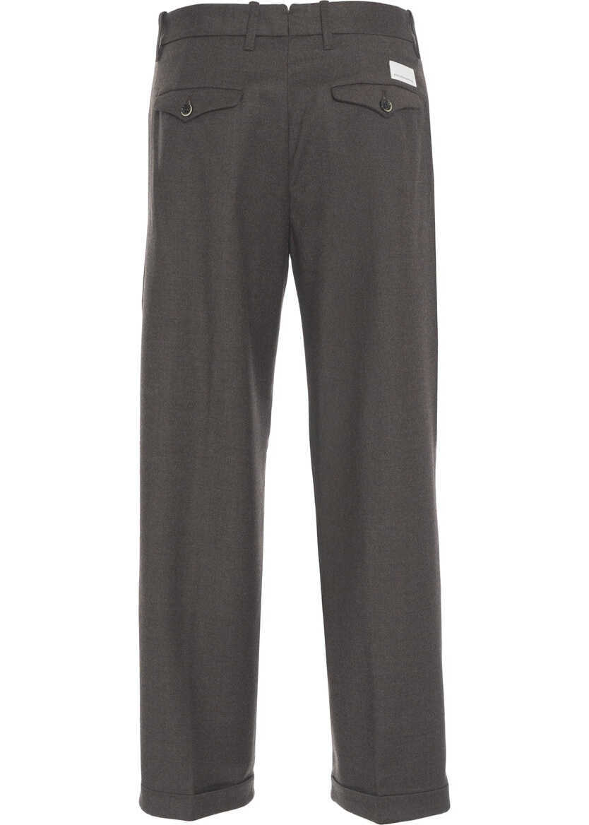 Pantaloni office Nine in the morning Chino pants Montana Brown Femei (BM 19305815) 4