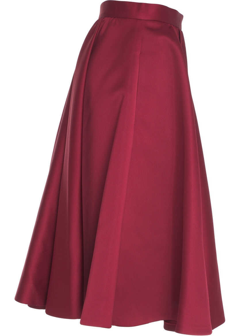 Fuste lungi Max Mara Midi skirt Farneto Red Femei (BM 19305818) 3