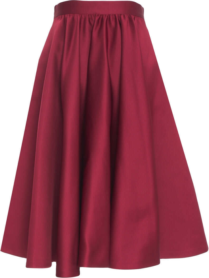 Fuste lungi Max Mara Midi skirt Farneto Red Femei (BM 19305818) 4