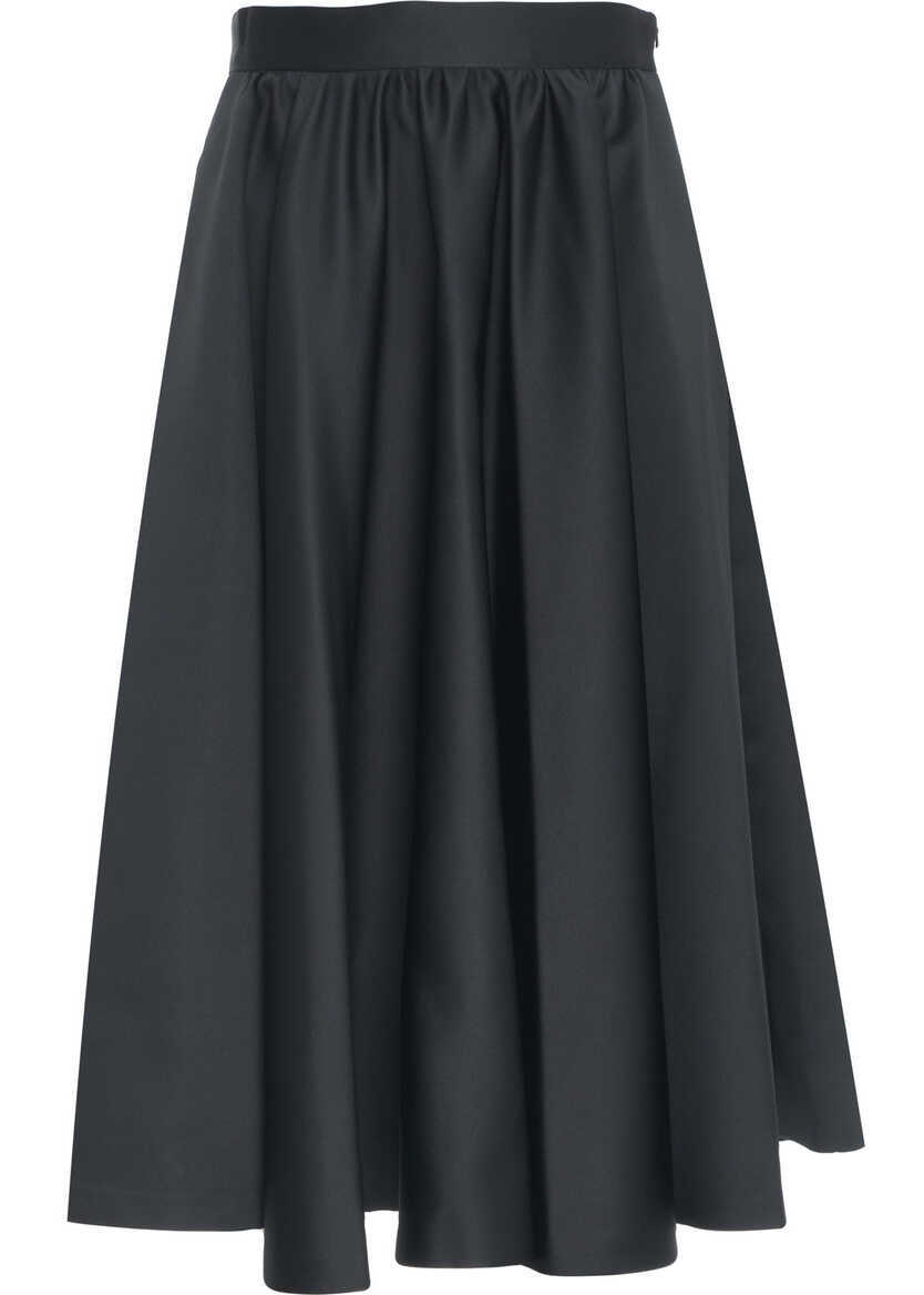 Fuste lungi Max Mara Midi skirt Farneto Black Femei (BM 19305818) 2