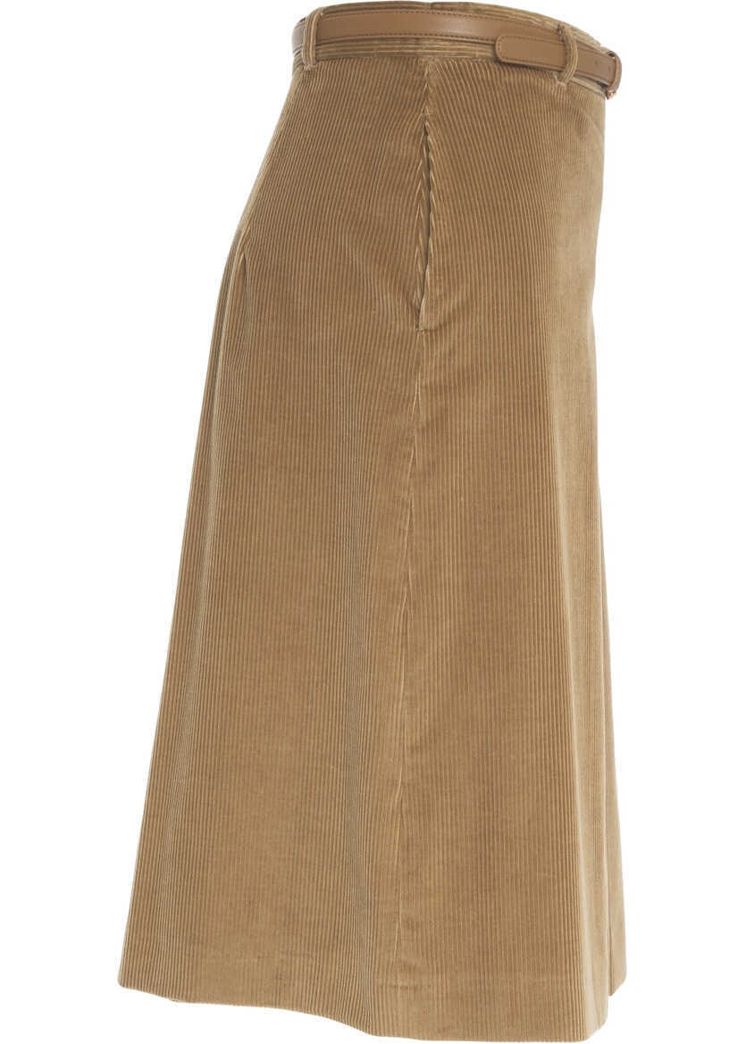 Pantaloni casual Max Mara Culotte Fragore Beige Femei (BM 19305821) 3