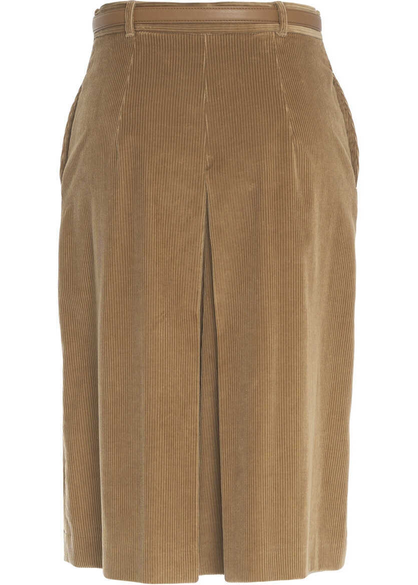 Pantaloni casual Max Mara Culotte Fragore Beige Femei (BM 19305821) 4