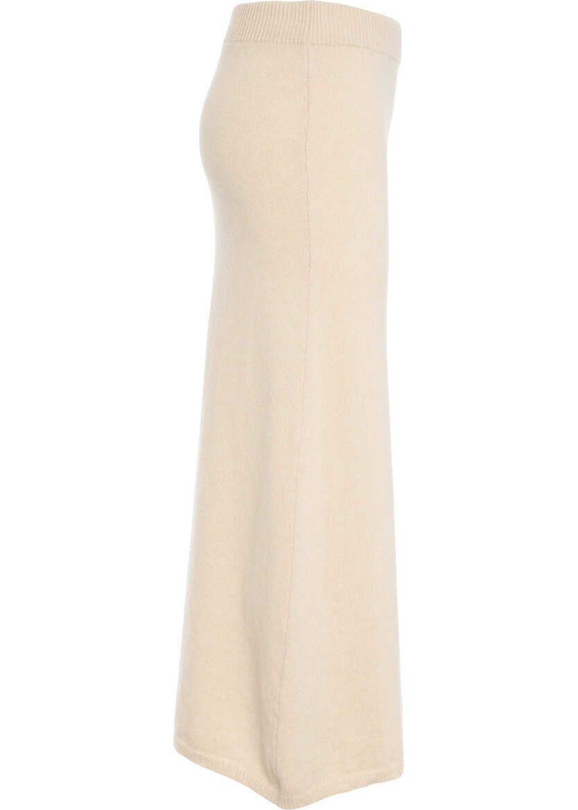 Fuste lungi Peuterey Knit midi skirt Tariquet Beige Femei (BM 19305830) 3