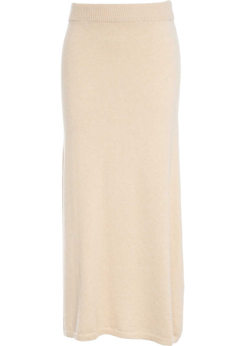 Fuste lungi Peuterey Knit midi skirt Tariquet Beige Femei (BM 19305830) 1