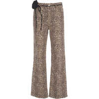 Pantaloni casual Pants with animal print Femei