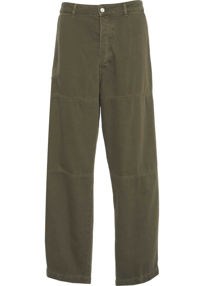 Pantaloni casual Nine in the morning Cargo trousers Supercargo Olive Barbati (BM 19305848) 2