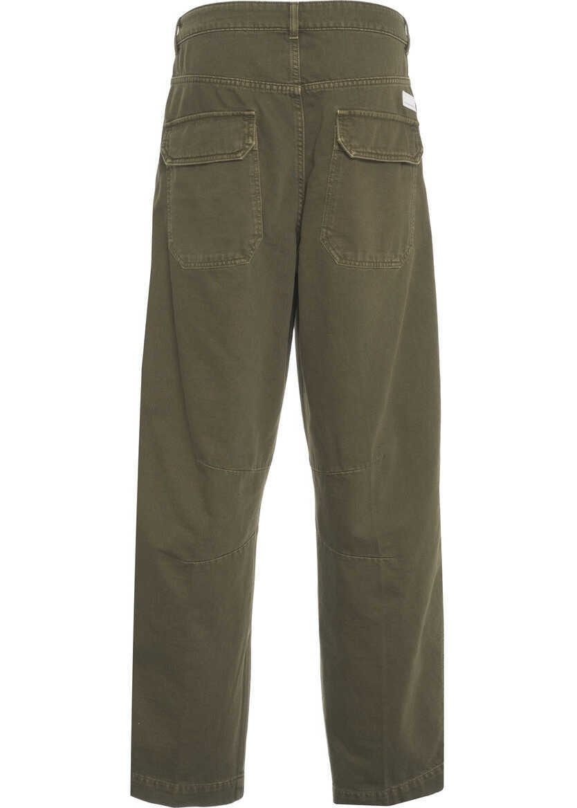 Pantaloni casual Nine in the morning Cargo trousers Supercargo Olive Barbati (BM 19305848) 4