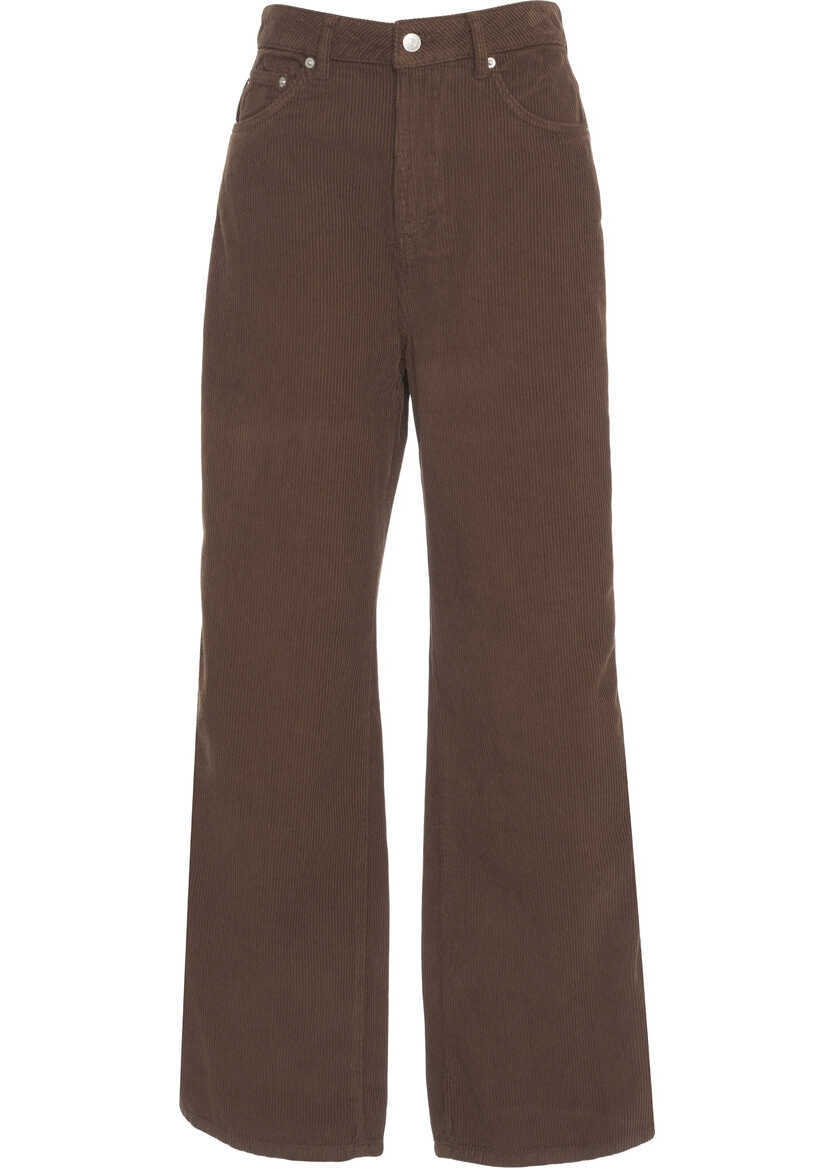 Pantaloni casual Herskind Corduroy pants Kat Brown Femei (BM 19305857) 1
