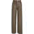 NORMA KAMALI Faux leather pants Brown