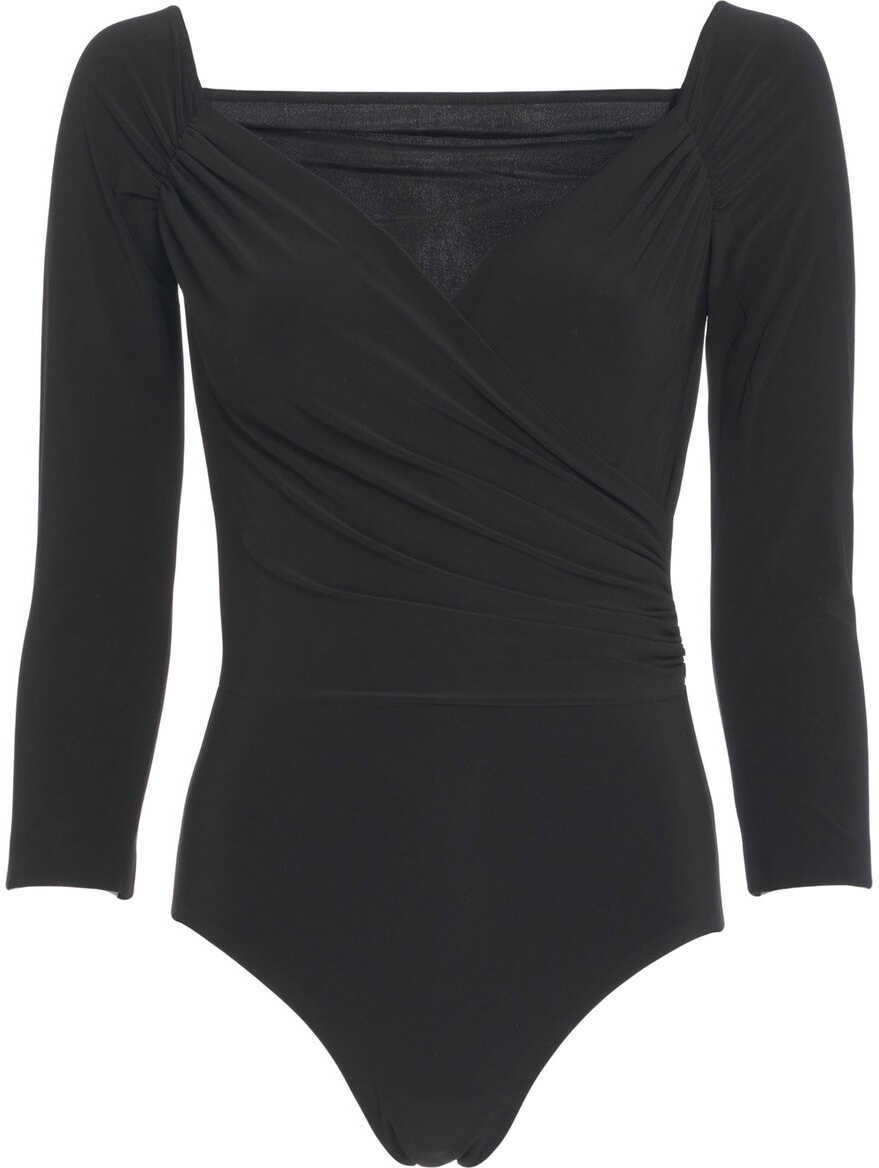 Maiouri NORMA KAMALI Draped body Black Femei (BM 19305866) 2