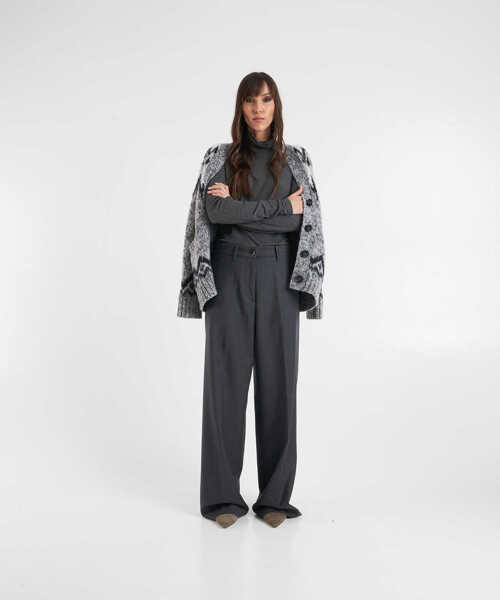 Pantaloni casual Nine in the morning Pants Fiamma Grey Femei (BM 19305890) 3