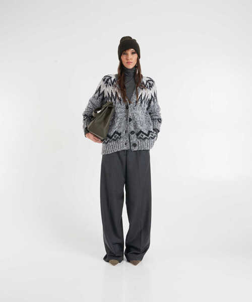 Pantaloni casual Nine in the morning Pants Fiamma Grey Femei (BM 19305890) 4