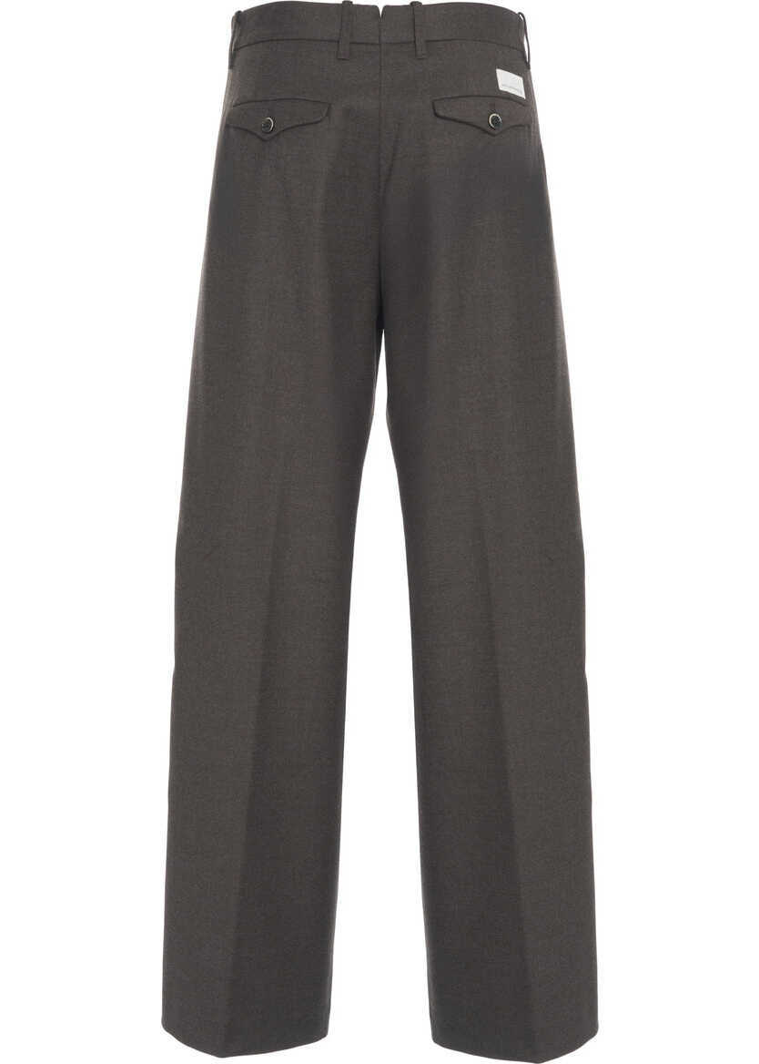 Pantaloni casual Nine in the morning Pants Fiamma Brown Femei (BM 19305890) 4