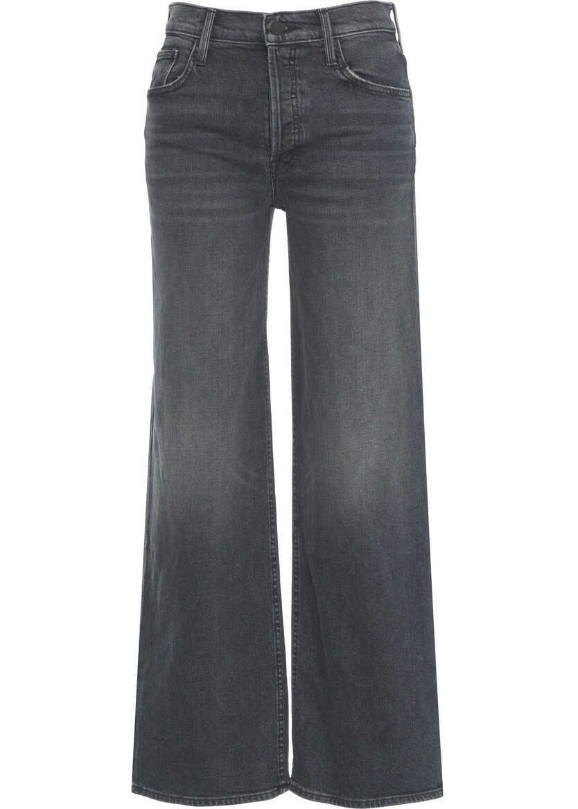Blugi drepti MOTHER Jeans The Rerun Sneak Black Femei (BM 19305899) 2