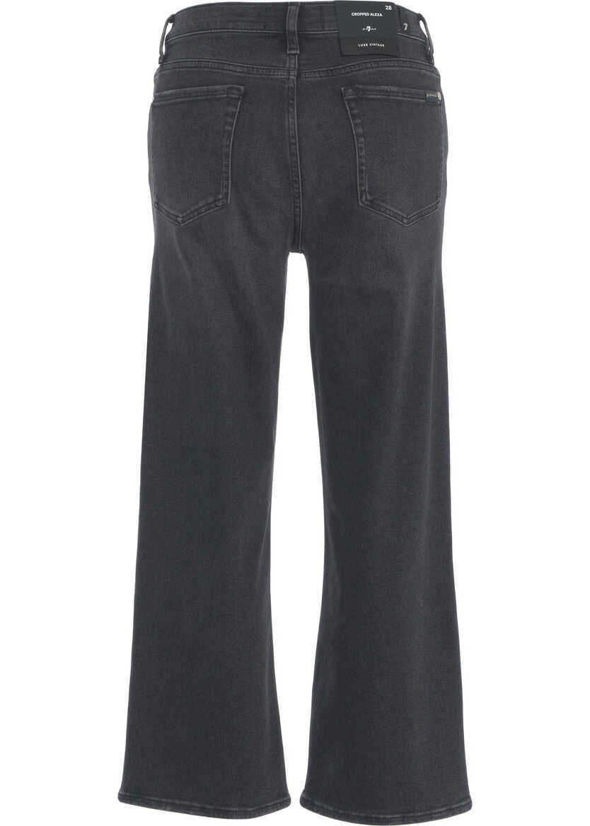 Blugi drepti 7 For All Mankind Straight leg jeans Alexa Black Femei (BM 19305914) 4
