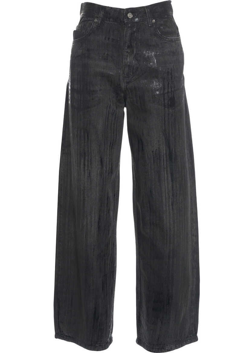 Blugi evazati Liu Jo White Wide leg jeans Black Femei (BM 19305929) 1