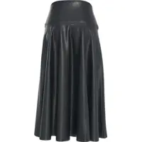 Fuste lungi Dama - Fuste lungi NORMA KAMALI Midi skirt made of faux leather Olive Femei (BM 19305935) - B-mall.ro