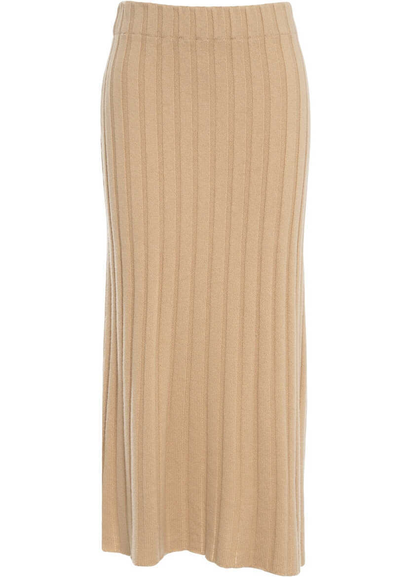 Fuste lungi Peuterey Knit midi skirt Vernon Beige Femei (BM 19305944) 1