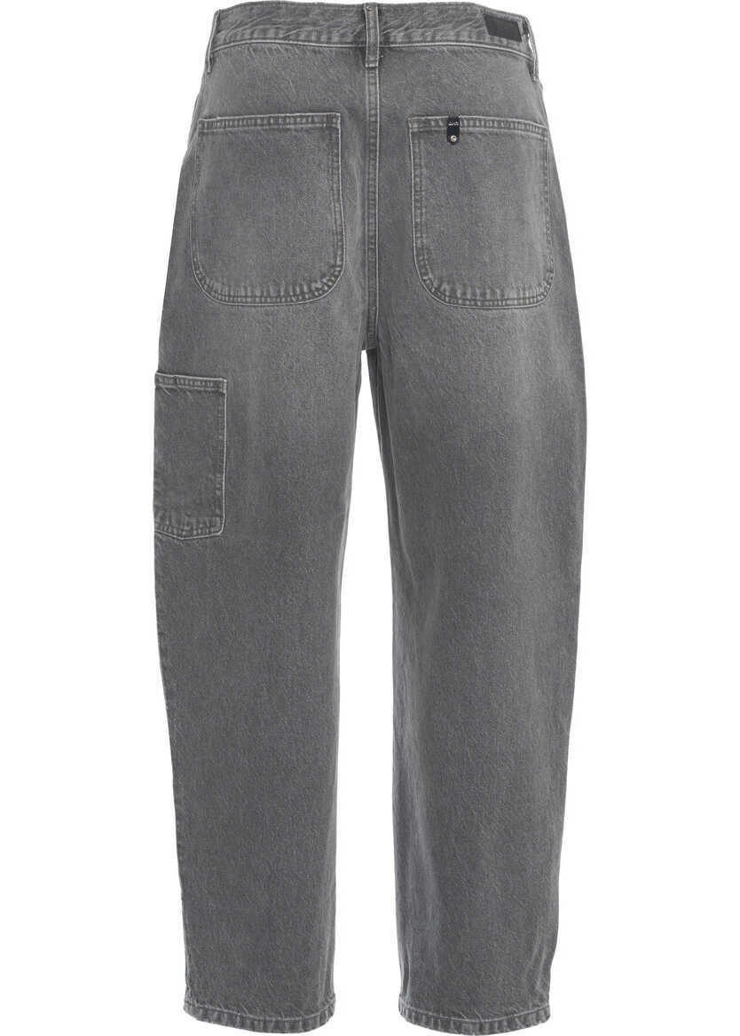 Blugi drepti Liu Jo Jeans with rhinestones Grey Femei (BM 19305947) 4