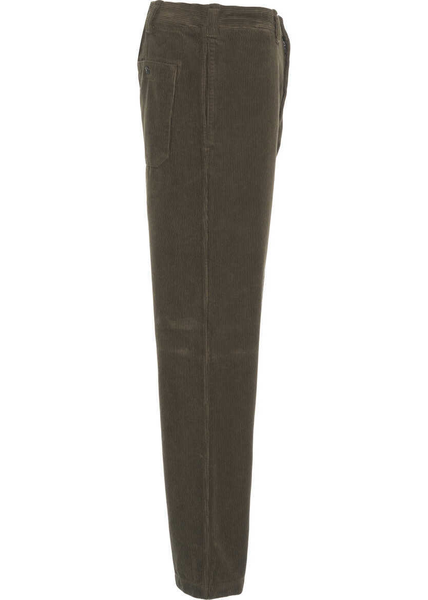 Pantaloni casual Stone Island Corduroy pants Olive Barbati (BM 19305950) 3