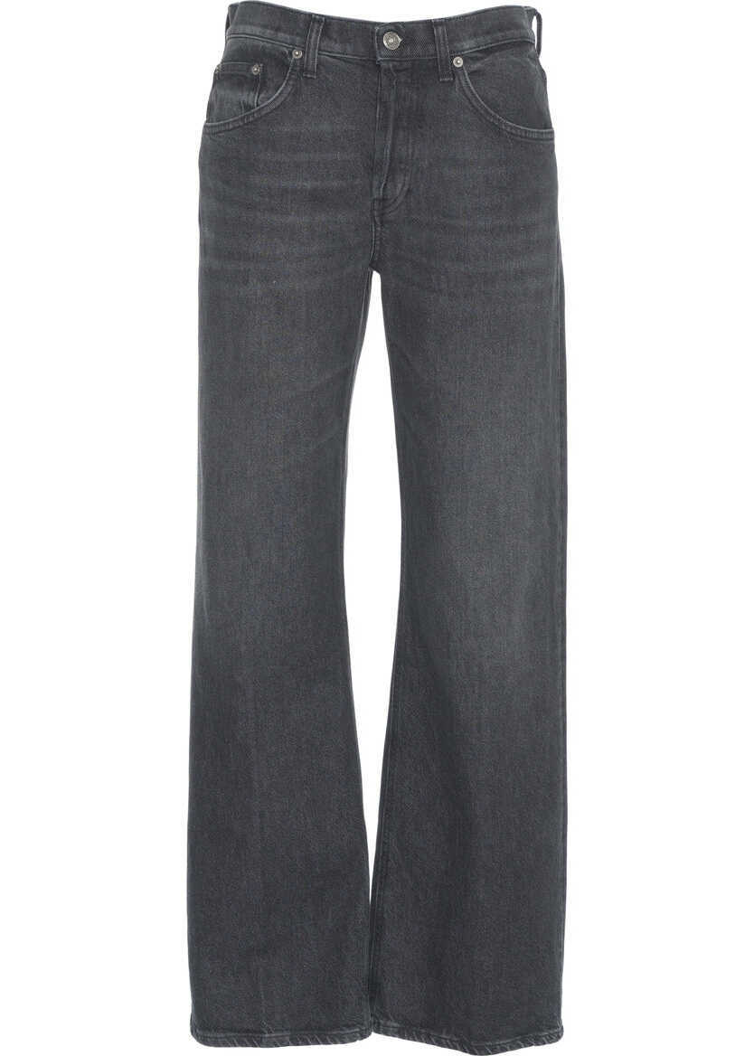 Blugi drepti Dondup Wide leg jeans Jacklyn Blue Femei (BM 19305953) 2