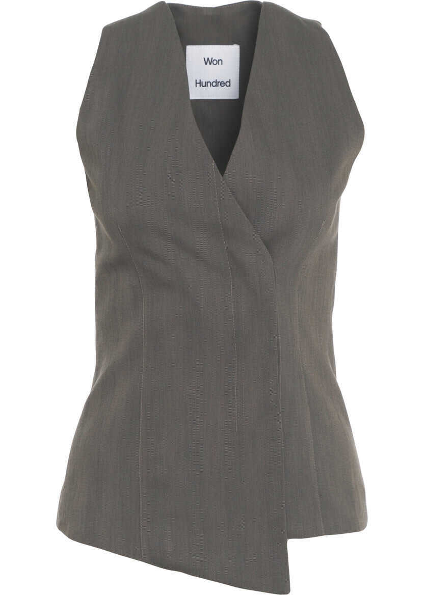 Veste Won Hundred Vest Oliva Grey Femei (BM 19305992) 1