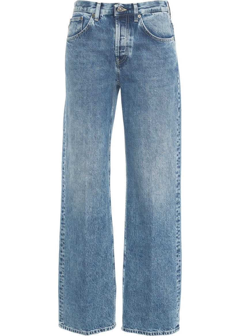 Blugi drepti Dondup Loose fit jeans Jacklyn Blue Femei (BM 19306001) 2