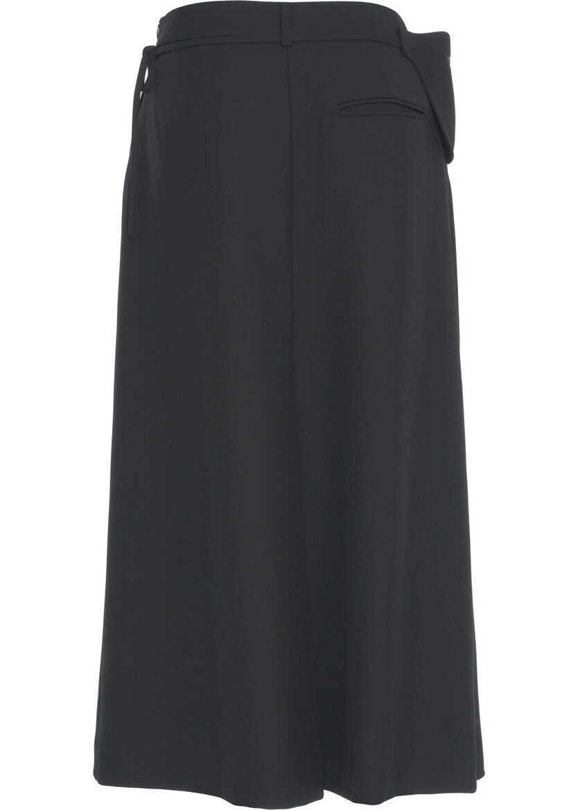 Fuste lungi Viktoriachan Maxi skirt with pleats Larissa Black Femei (BM 19306010) 4