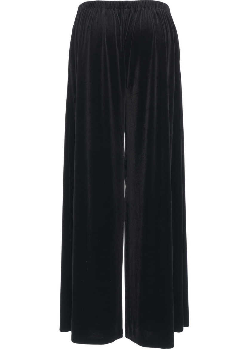 Pantaloni office NORMA KAMALI Velvet pants Black Femei (BM 19306022) 4