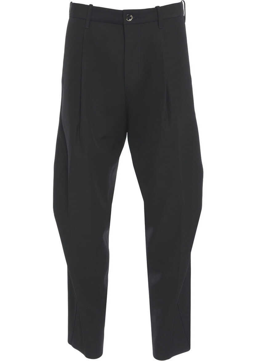 Pantaloni casual Nine in the morning Pleated trousers Giulio Black Barbati (BM 19306037) 2