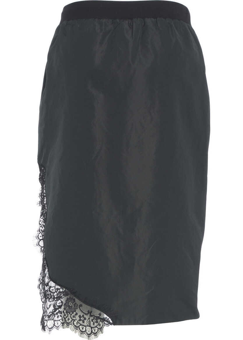 Fuste lungi Pinko Skirt with lace details Cipriana Black Femei (BM 19306046) 4