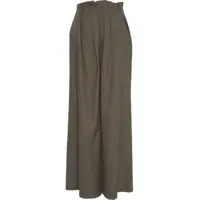 Pantaloni office Dama - Pantaloni office Viktoriachan Pleated trousers Tatiana Green Femei (BM 19306049) - B-mall.ro